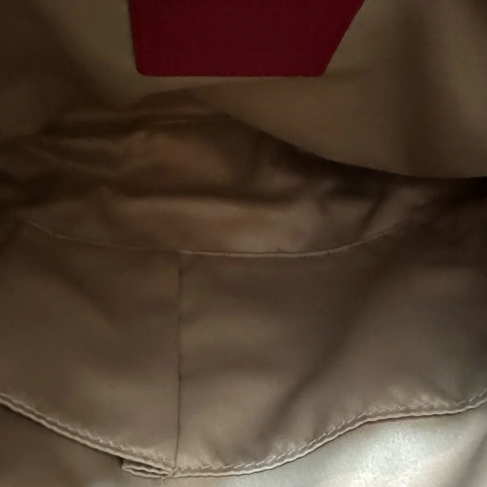 Coach Kristin Cranberry Red Woven Leather Shoulder Hobo with Removable Strap